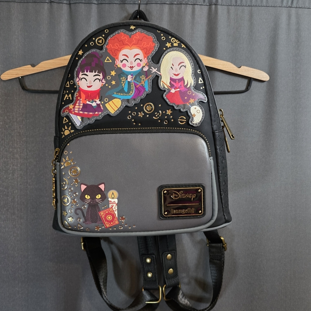 Loungefly Disney Hocus Pocus Chibi Sanderson Sisters & Binx Mini Backpack